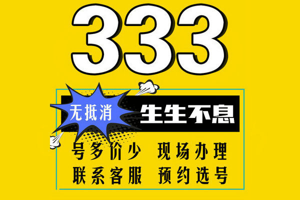 重庆巨野137号段手机尾号333吉祥号出售